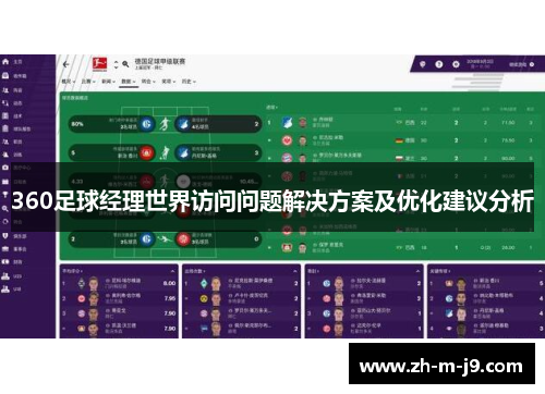 360足球经理世界访问问题解决方案及优化建议分析